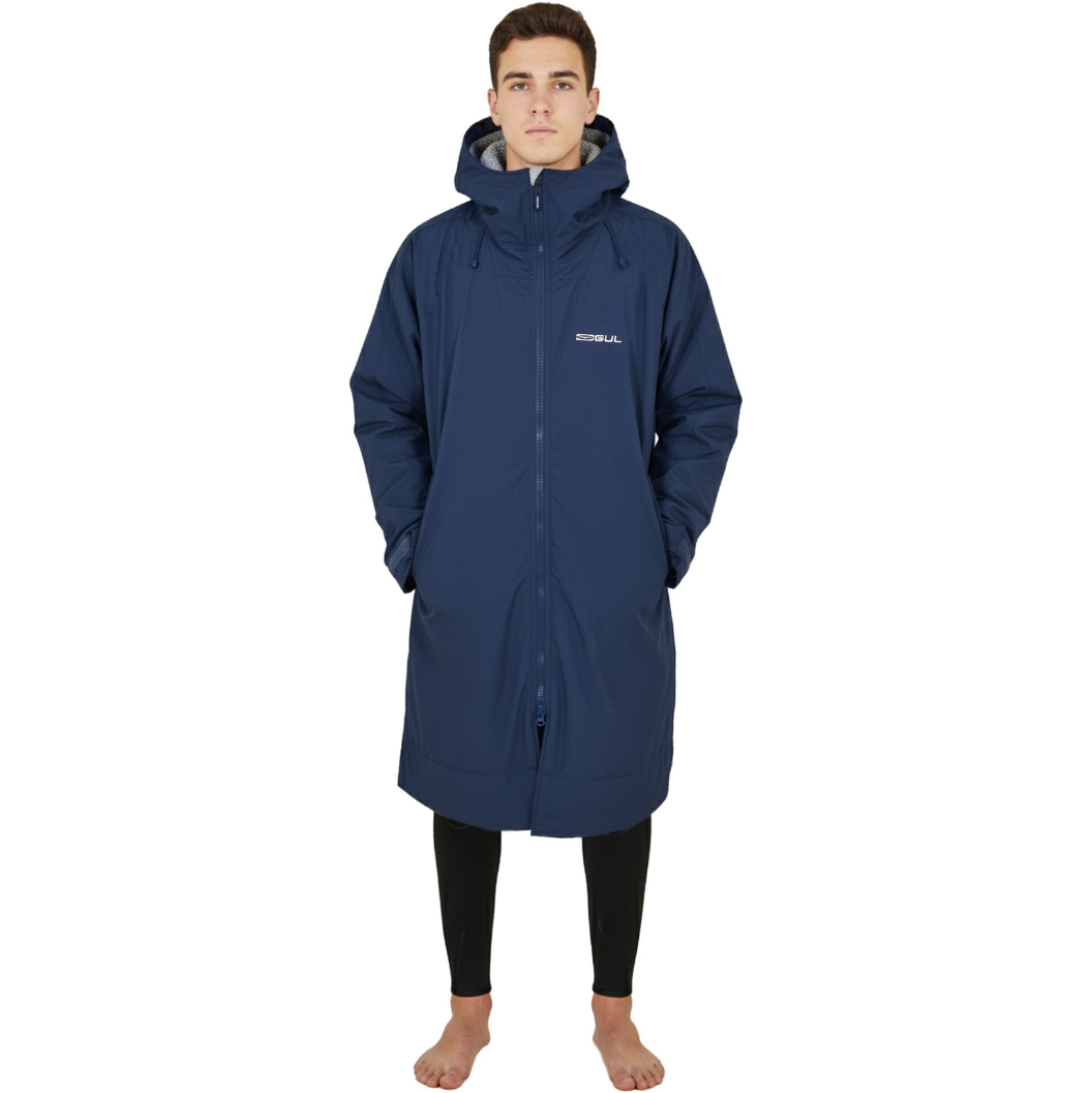 2025 Gul Revorobe Long Sleeve Changing Robe AC0135-C6 - Navy / Grey